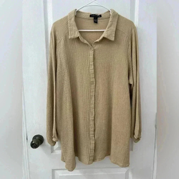 A love history Long Sleeve Button Down Shirt (Size 2X) - Picture 1 of 9